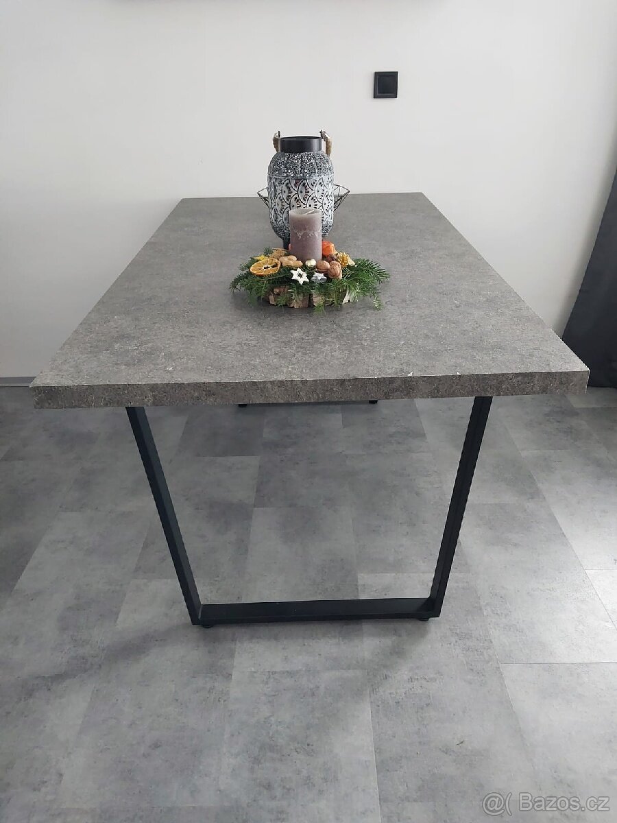 Jídelní stůl dekor beton 160x90cm