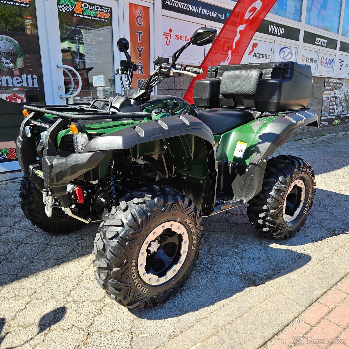 Yamaha Grizzly 550 FI, ČR, najeto 3.898 km,kryt podvozku