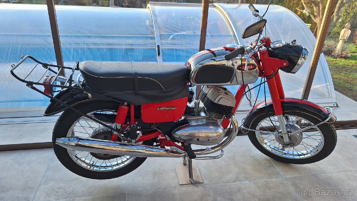 Prodám Jawa 350 /362 Californian, rv 1969. TP, STK, pův. SPZ