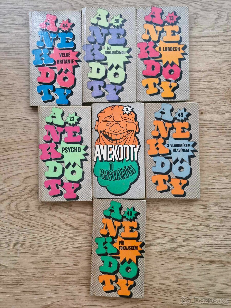Prodám sadu knih 7 ks Anekdoty