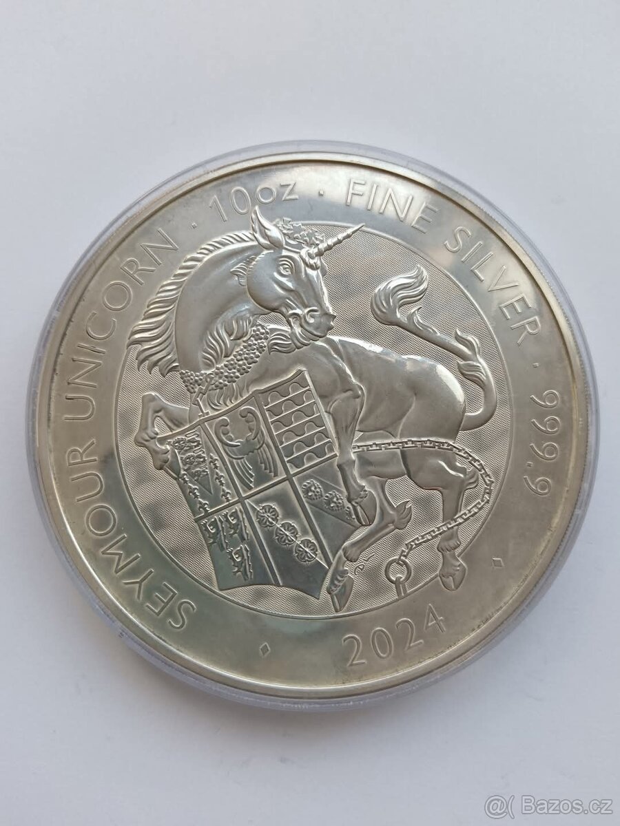 Stříbrná mince 10oz 311g čistého stříbra