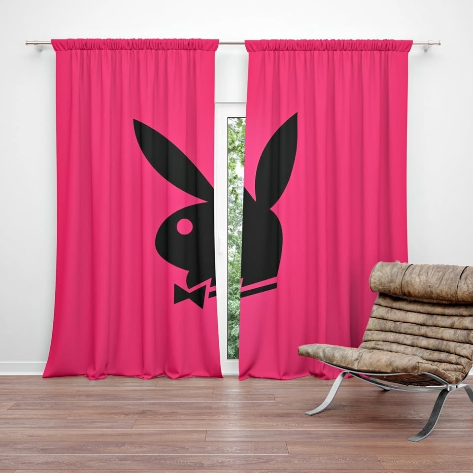 Česká výroba - Zatemňovací závěs Playboy: 2ks 140x250cm