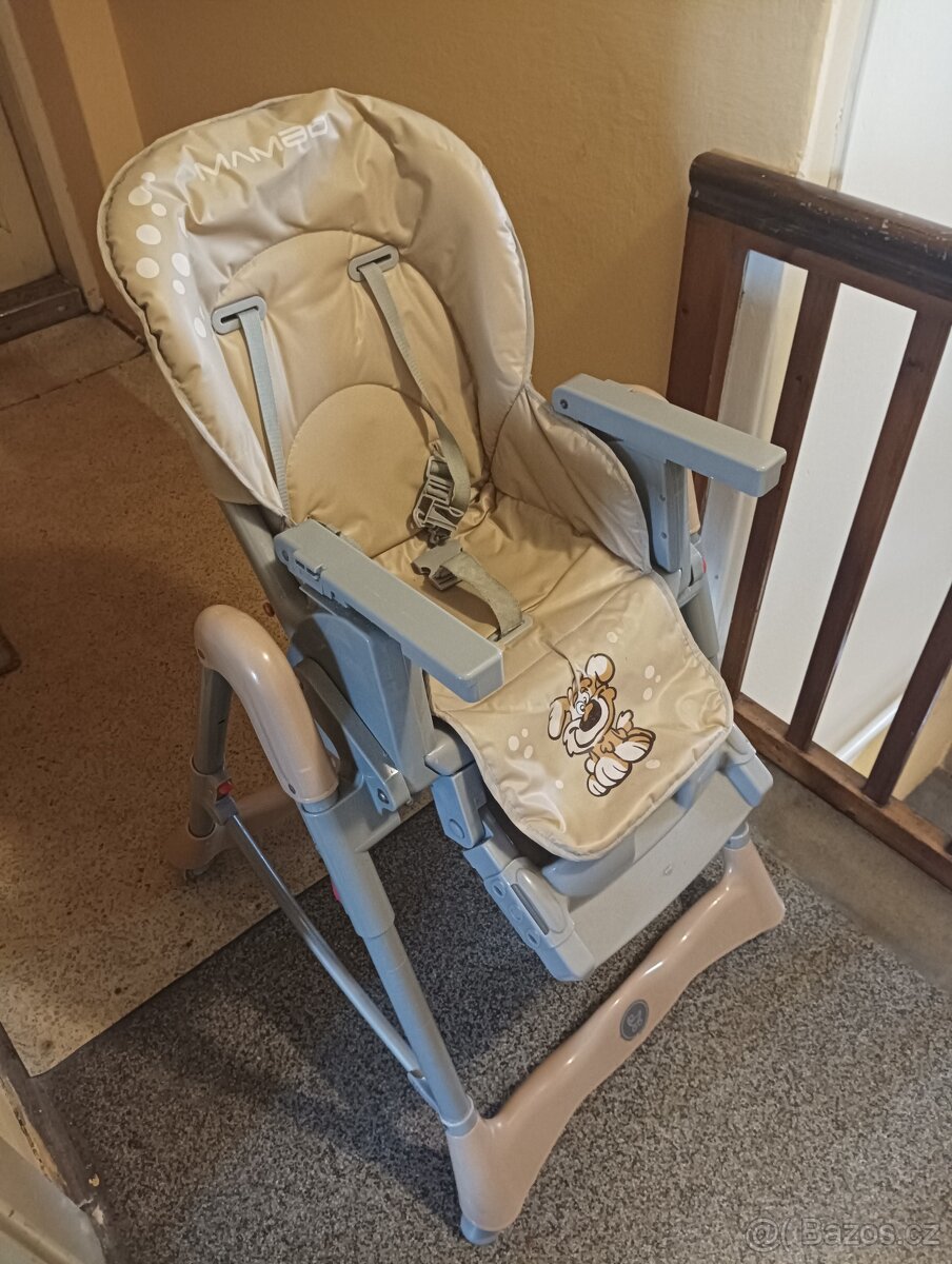 Jídelní židlička foto baby mambo béžová