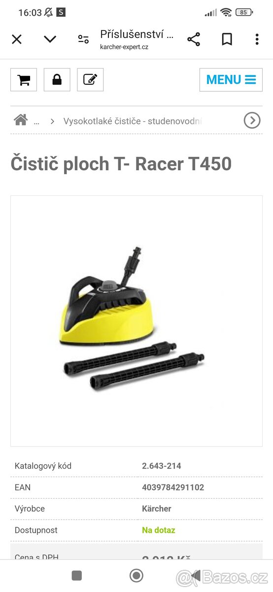 Čistič dlaždic a plochy Karcher T450