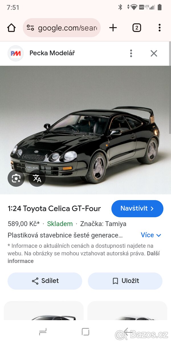 Koupím přední tlumiče Toyota Celica
