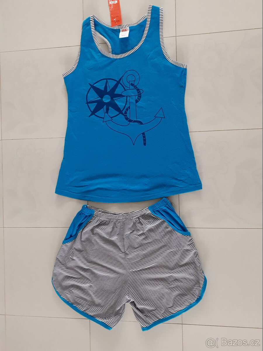 Nový komplet šortky + tílko vel. L -XL