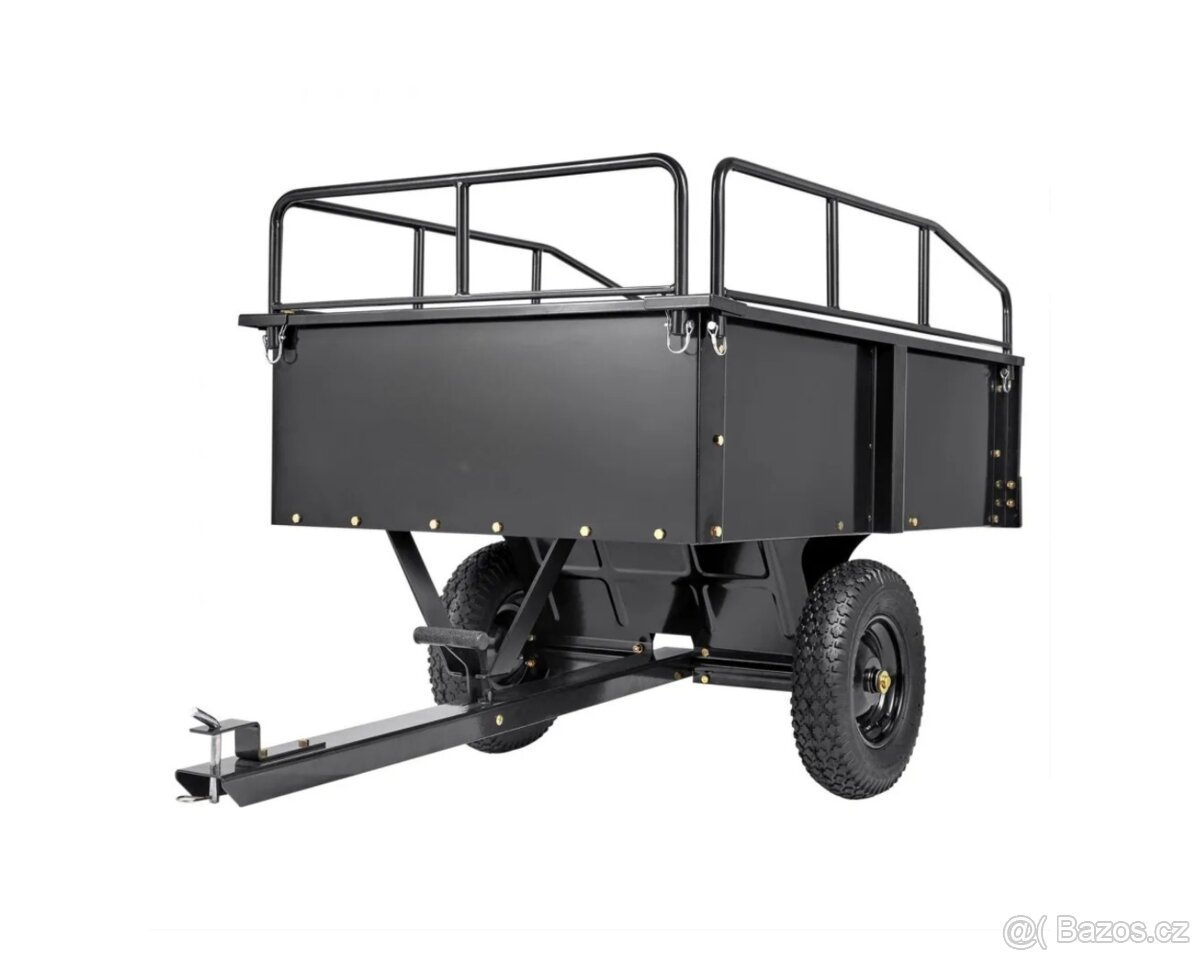 Sklápěcí vozík pro zahradní traktor, nosnost 340 kg - nový