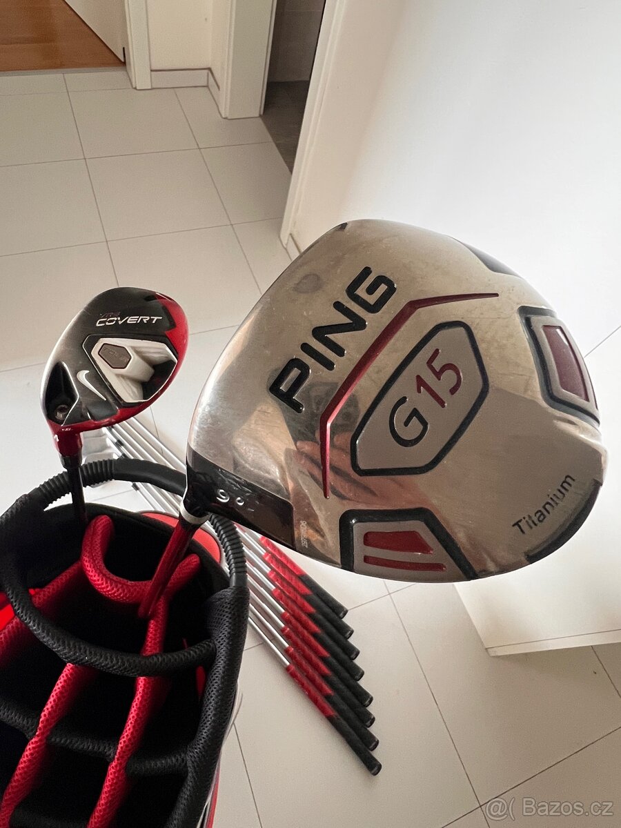 Mizuno + Ping Komplet golfová sada pro leváky