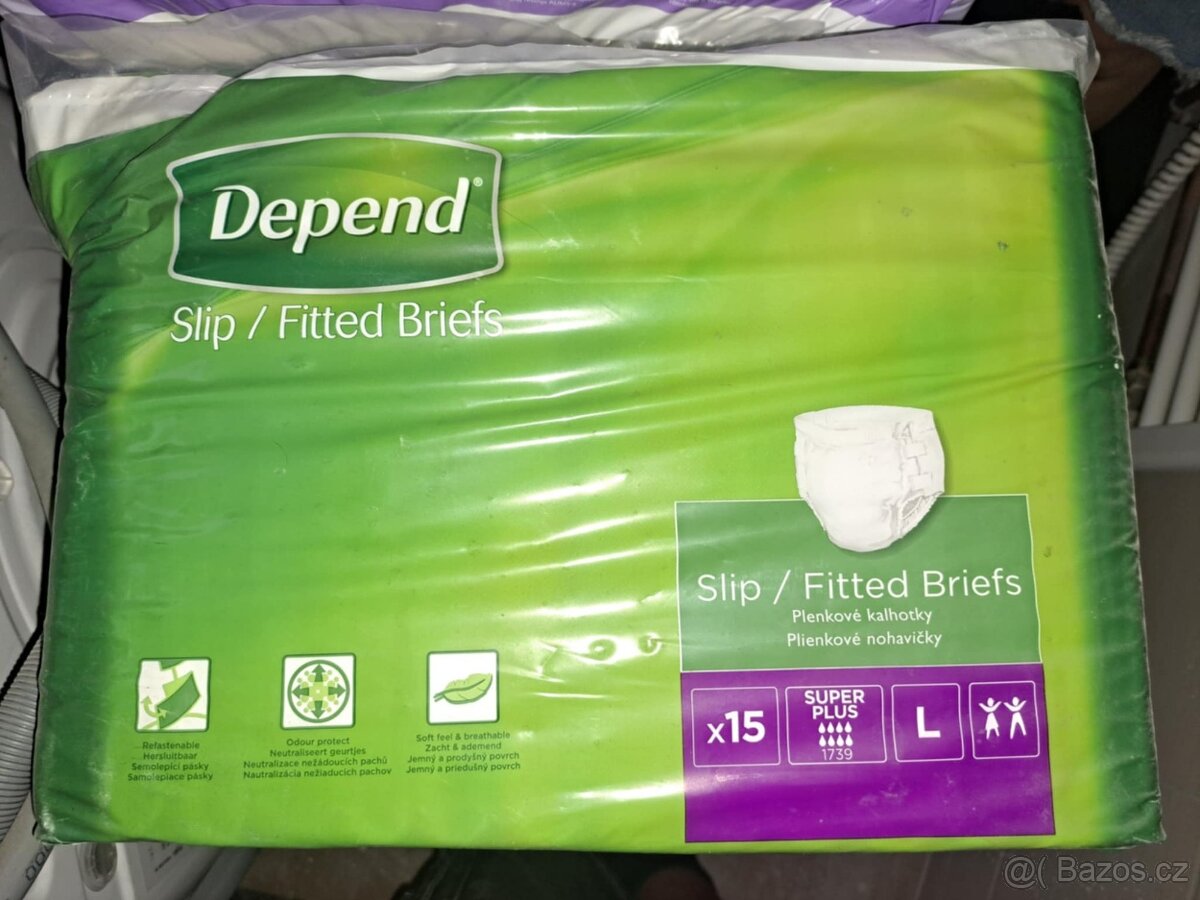 Kalhotkové pleny Depend L 8 kapek