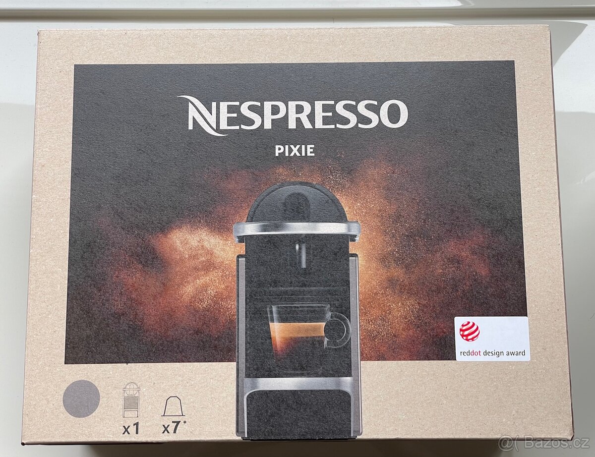 Kávovar Nespresso Pixie Redesign Titan NOVÝ