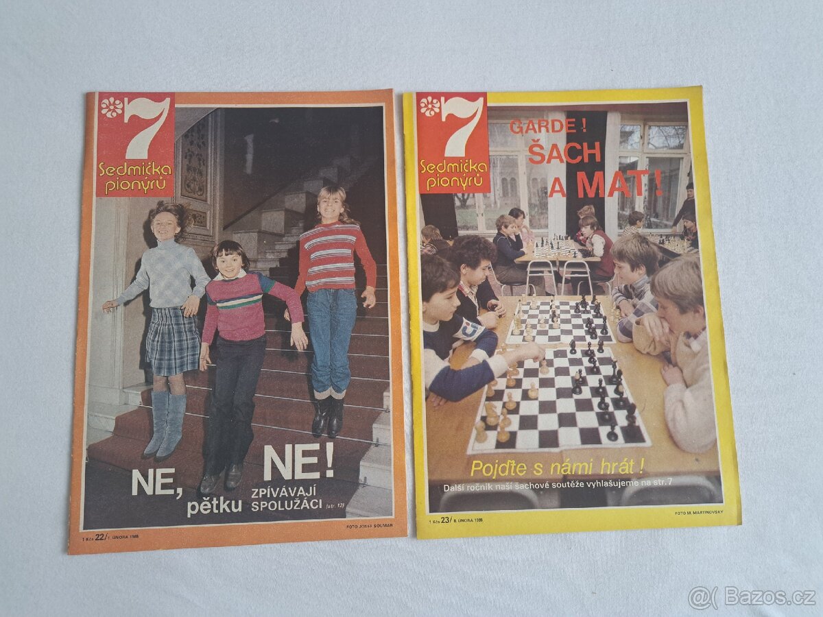 Sedmička pionýrů únor 1985 čísla 22 a 23