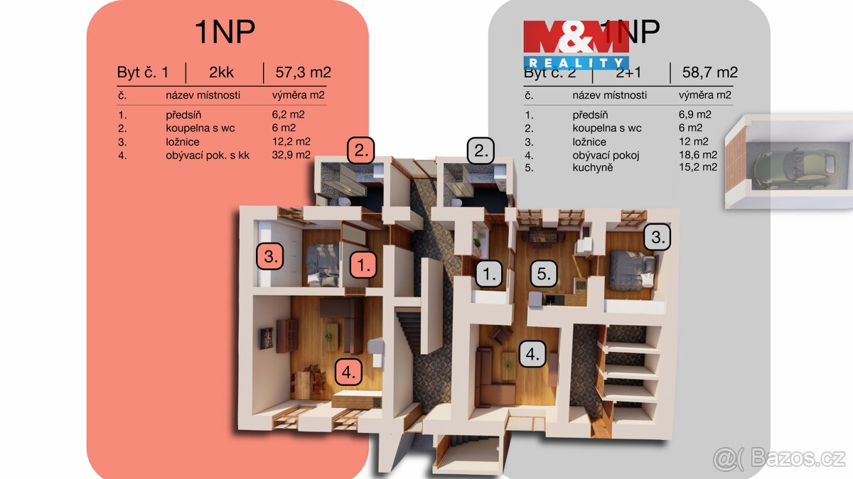 Prodej nájemního domu, 535 m², Prostějov, ul. Kostelecká
