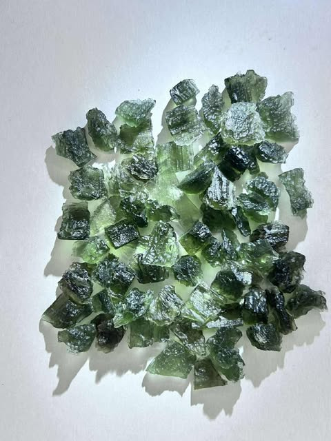 Vltavíny střepy z Besednice -52g, krásná barva a textura