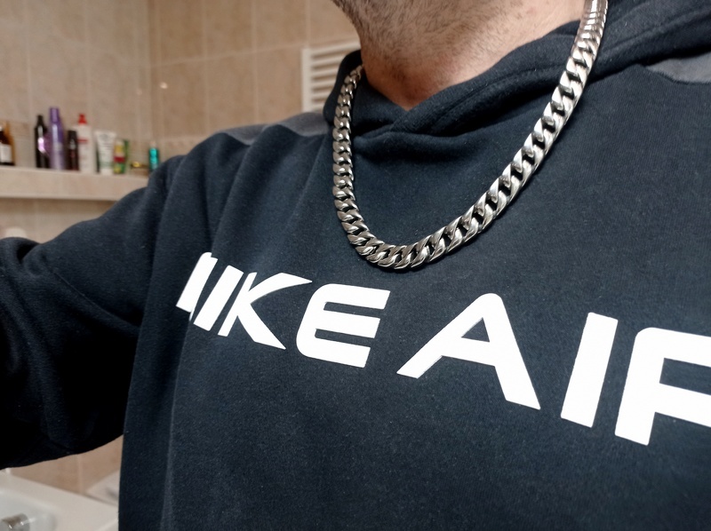 NOVÝ masivní pánský nerezový náhrdelník Kalen - š. 12 mm