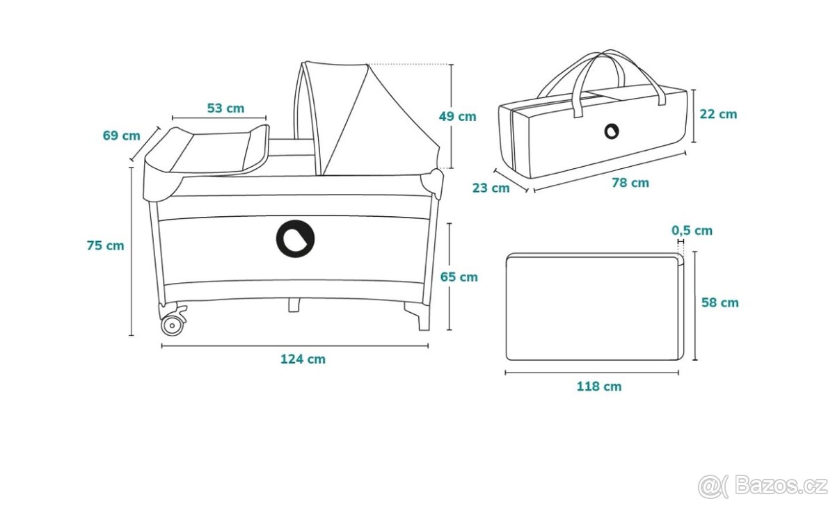 Postýlka skládací