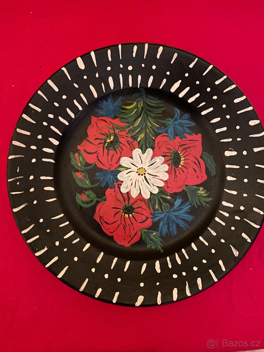 (Malovaný porcelánový talíř