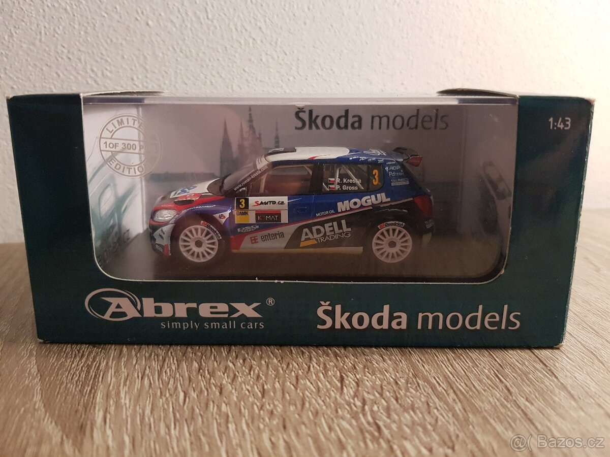1:43 Rally Škoda Fabia S2000 Kresta Abrex