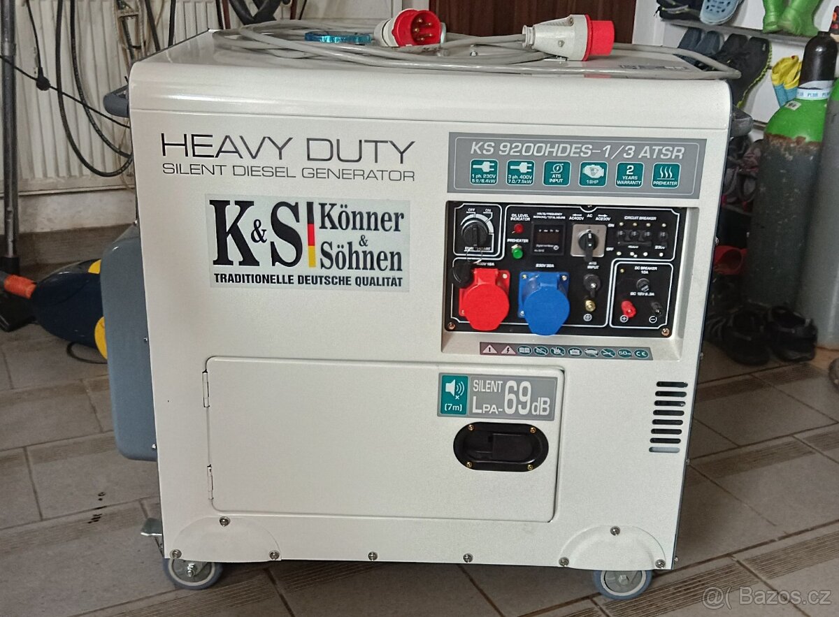 Eektrocentrálu 400V/230V Könner @Söhnen KS 9200HDES-1/3