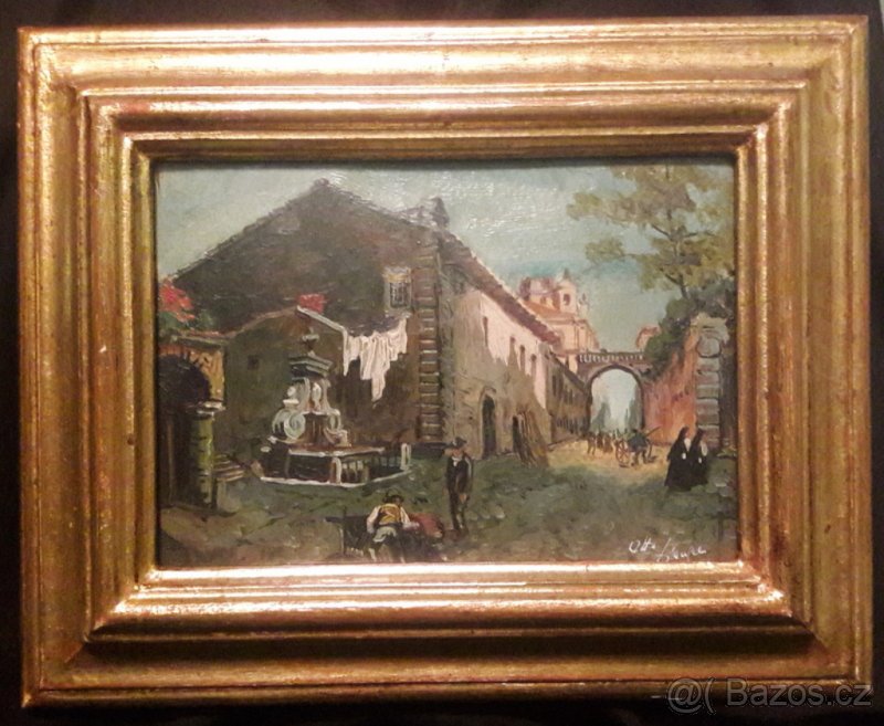 Obraz, miniatura, Motiv Itálie