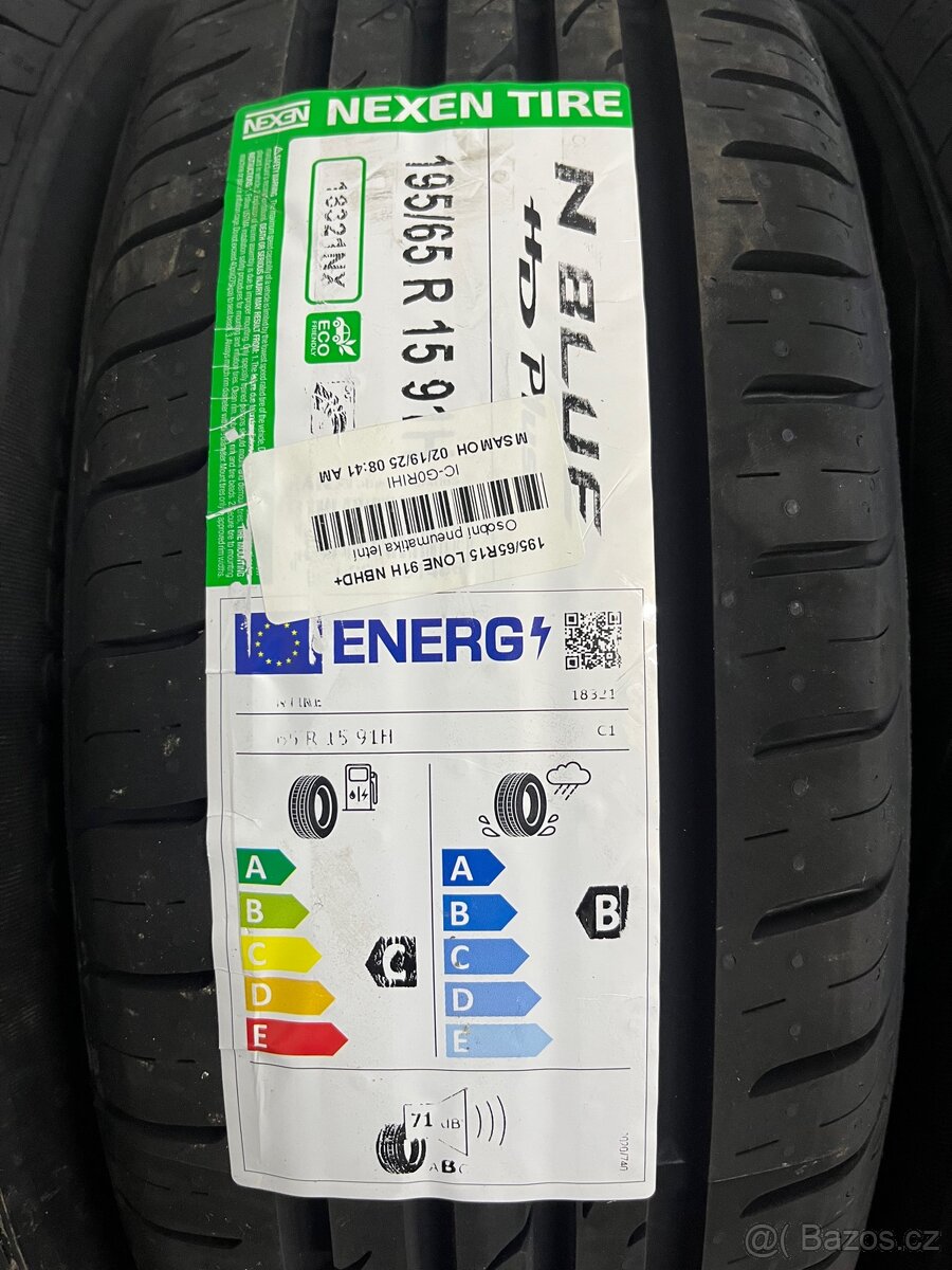 Nové letní pneu Nexen N'Blue HD Plus 195/65 R15 91H