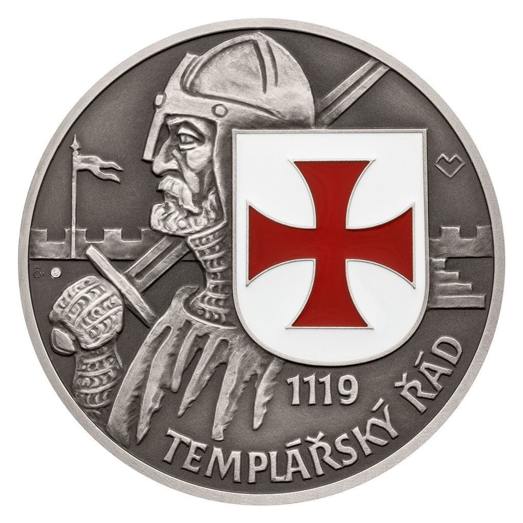 Stříbrná medaile Rytířské řády - Řád templářů stand
