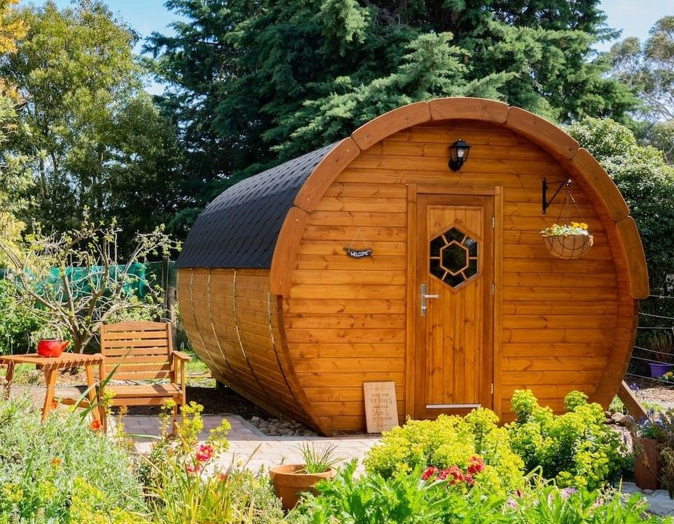 Camping barrel, kempingová chatka, zahradní chatka Marivox