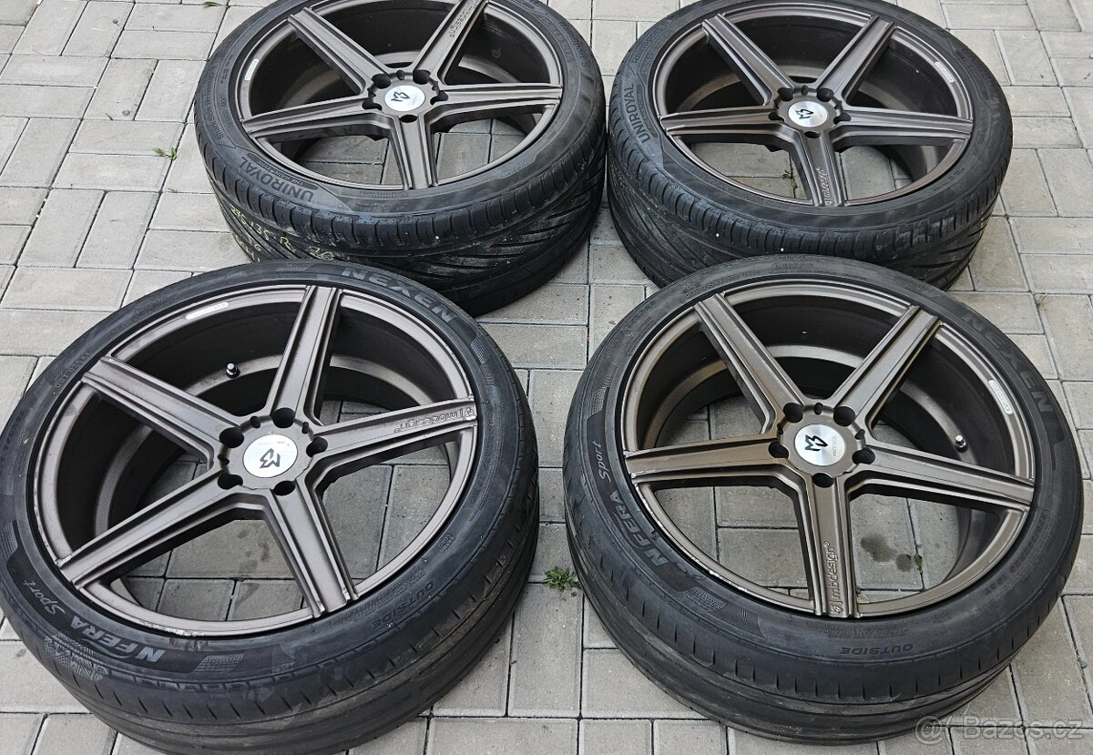 Alu kola 5x120 R20 PNEUMATIKY KO
