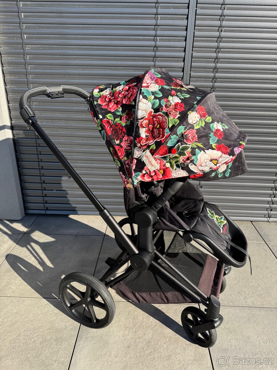 Cybex Priam 4 + Seat Pack Spring Blossom dark