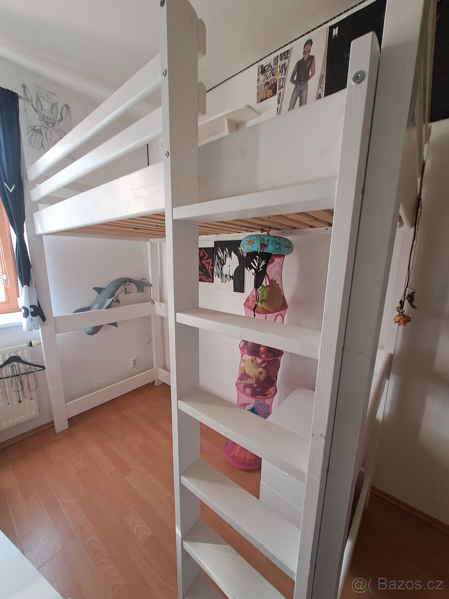 Smrková patrová postel