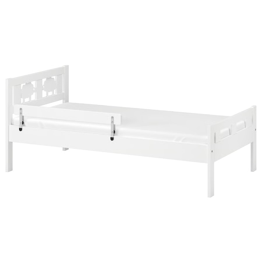 2x dětská postel IKEA Kritter se zábranou+rošt+matrace+chrán