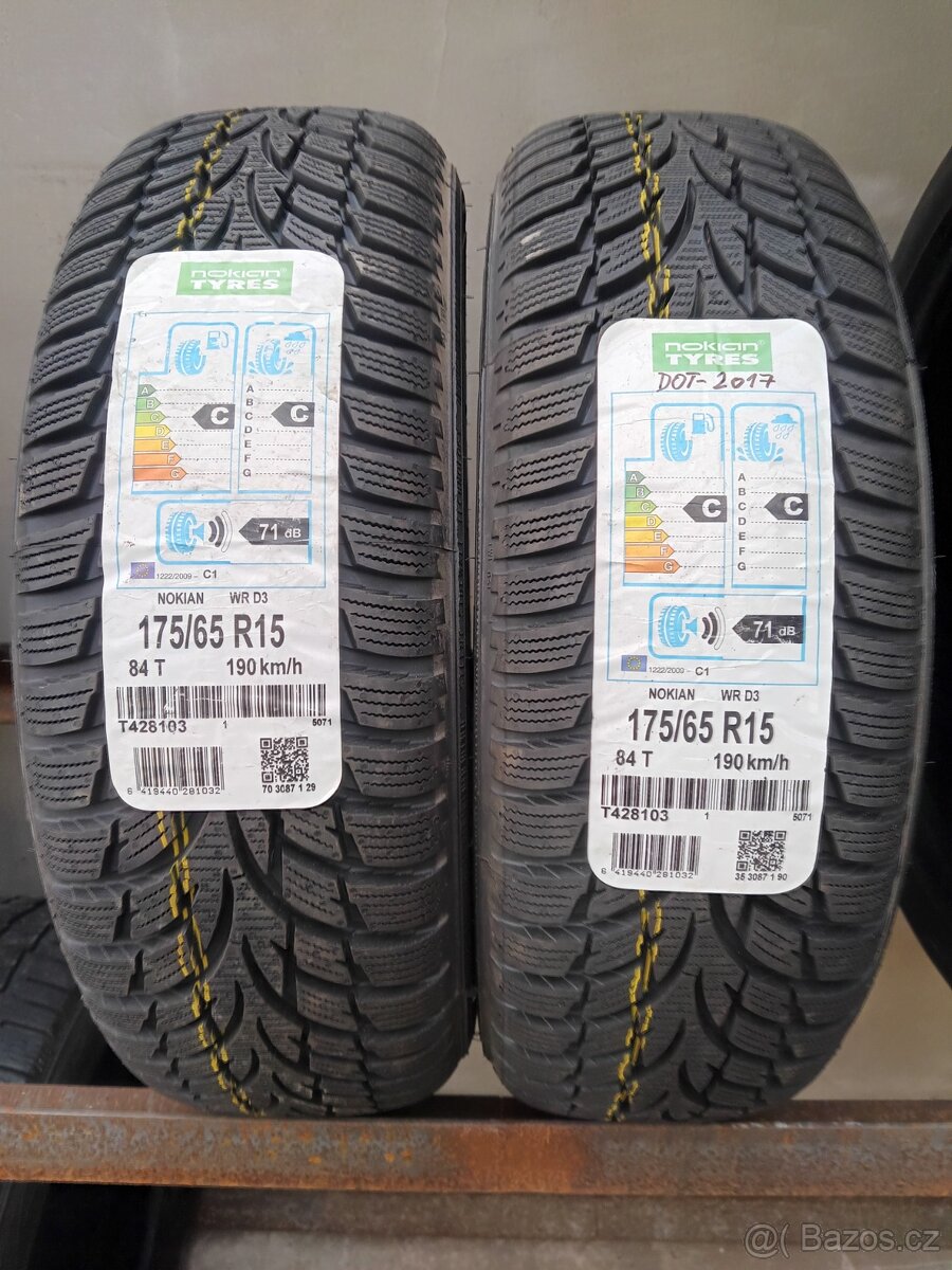2xzimní pneu 175/65/15.nokian.