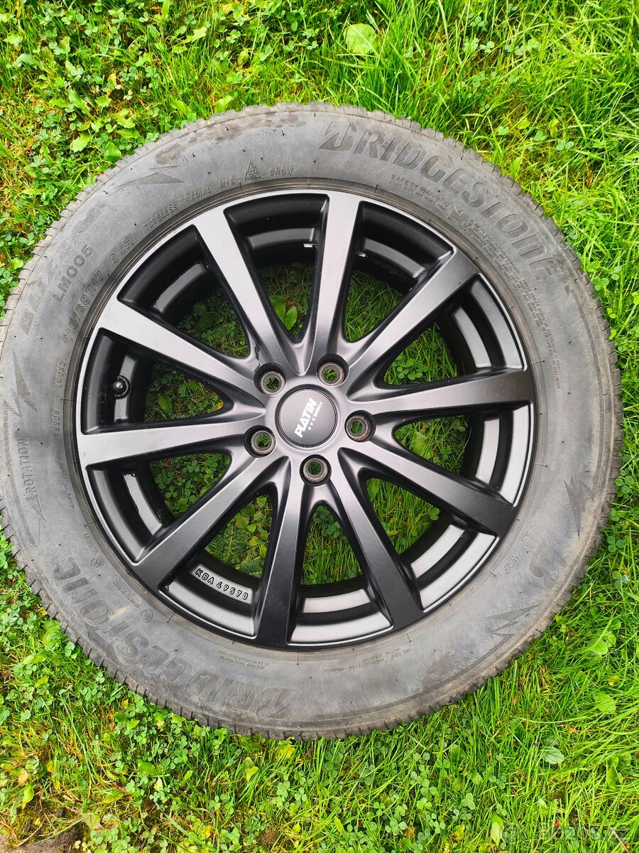 Alu disky PLATIN + zimní pneu 215/60 R17