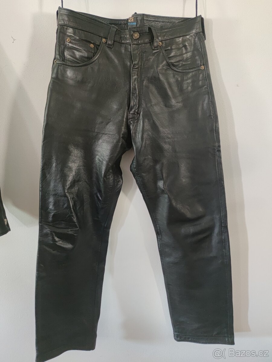 Pánské kožené kalhoty, vel. 54