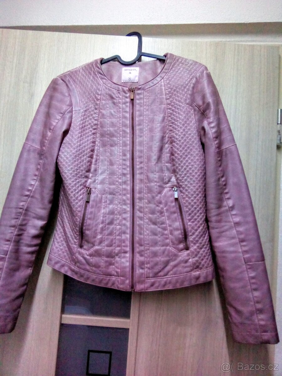 Dámská/divčí kožená bunda zn. Sandwich vel.36