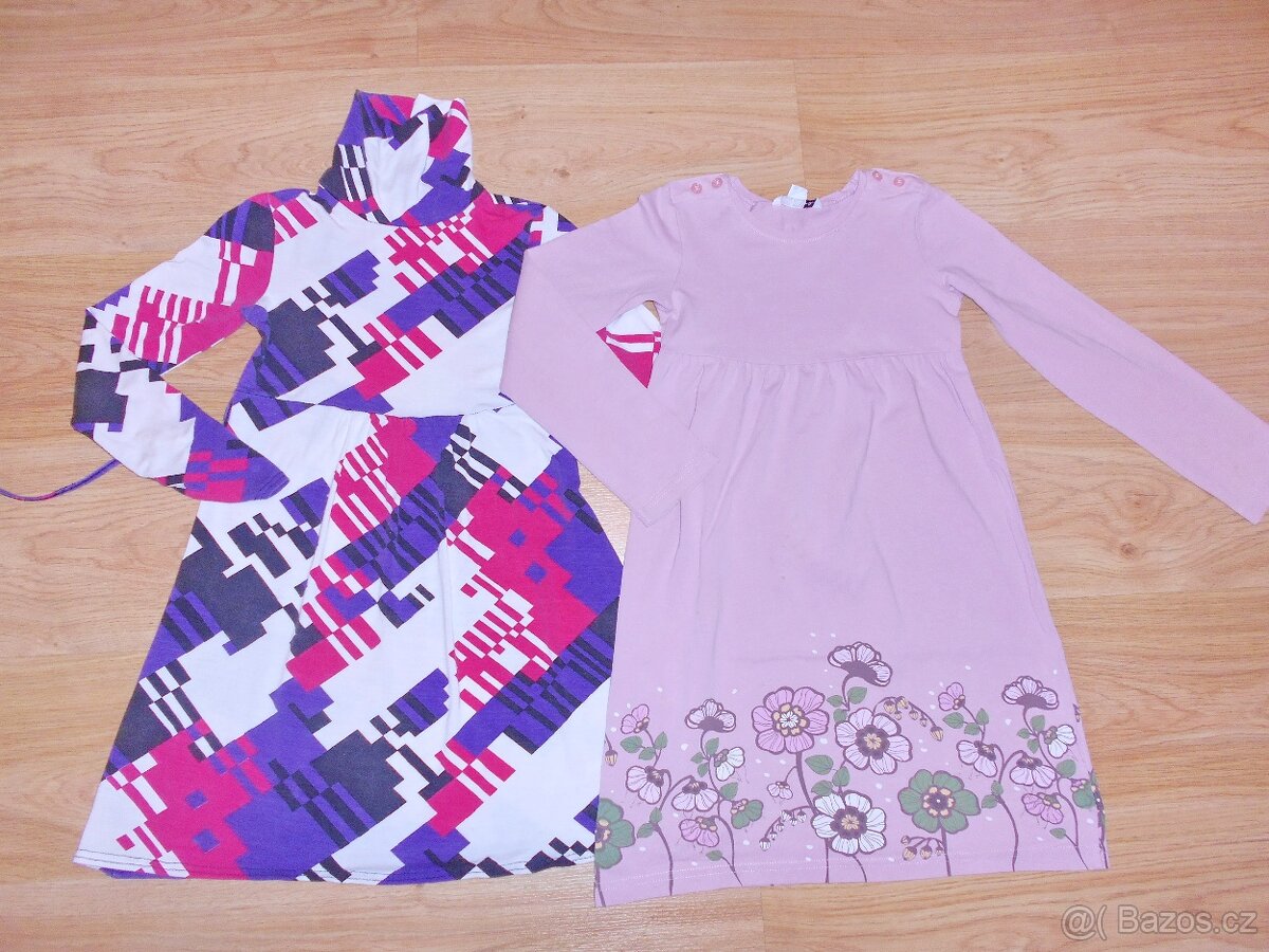 Dívčí šaty vel.122/128 zn.H&M a 134/140 zn.Y.D