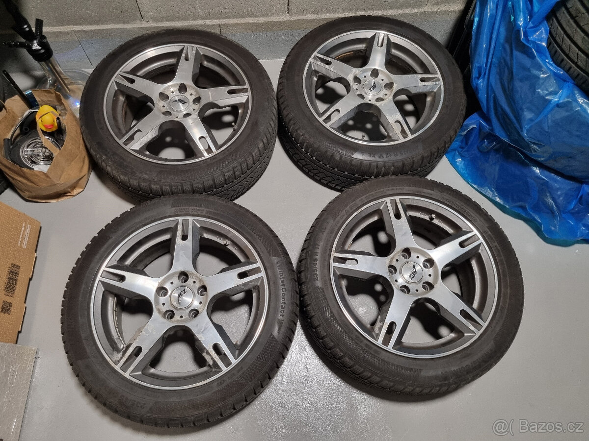 Prodám alu 17 + zimní pneu Continental 235/45