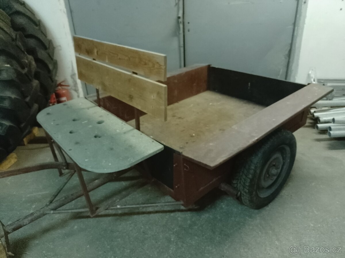 Masivní vozík,vozíček,vlečka za malotraktor,traktor