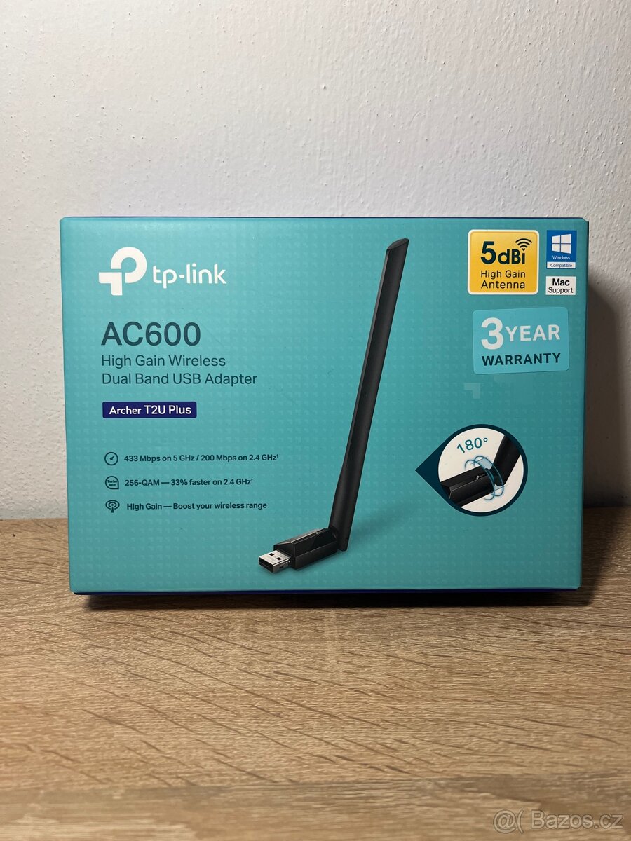 TP-Link Archer T2U Plus USB 5G Wi-Fi adaptér