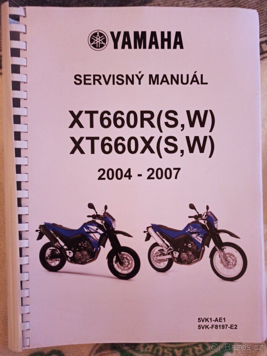 Yamaha xt660r Manuál