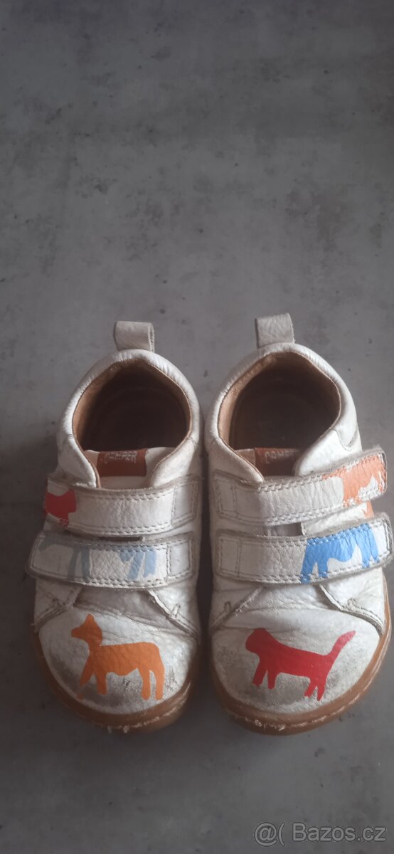 Dětské barevné kožené boty značky Camper, vel.23