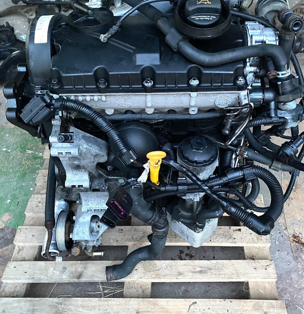 Komplet motor 1.9TDI 96kw ASZ plně funkční,Levně