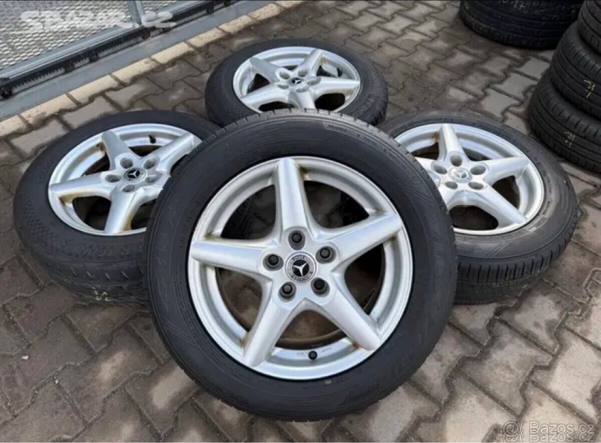 4x al kola 5x114.3 16 + pneu letní 205/60 R16