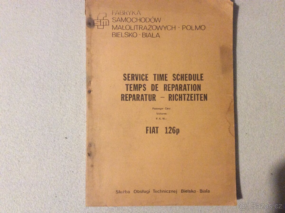 Servisní katalog Fiat 126p