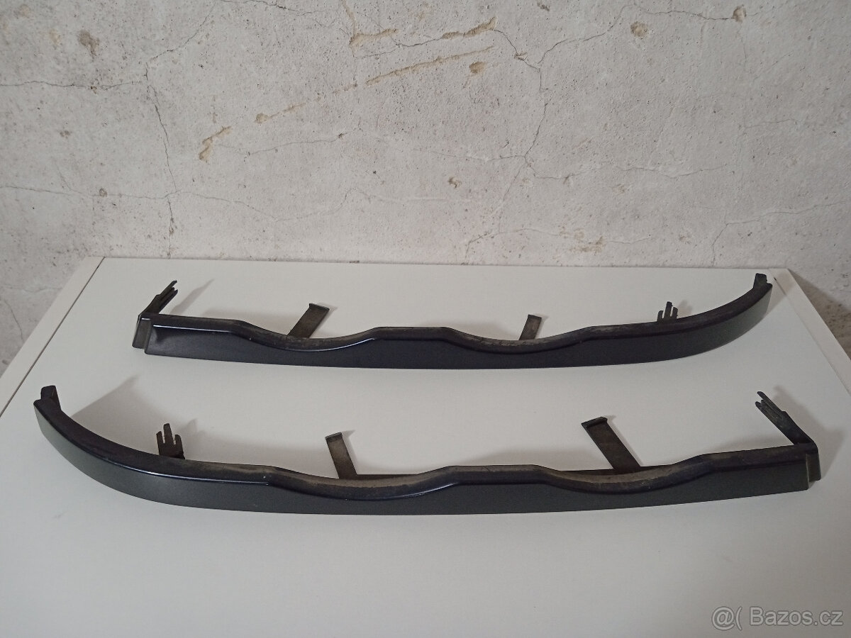 BMW E46 - krytky/lišty pod světla 2ks - orientblau metallic