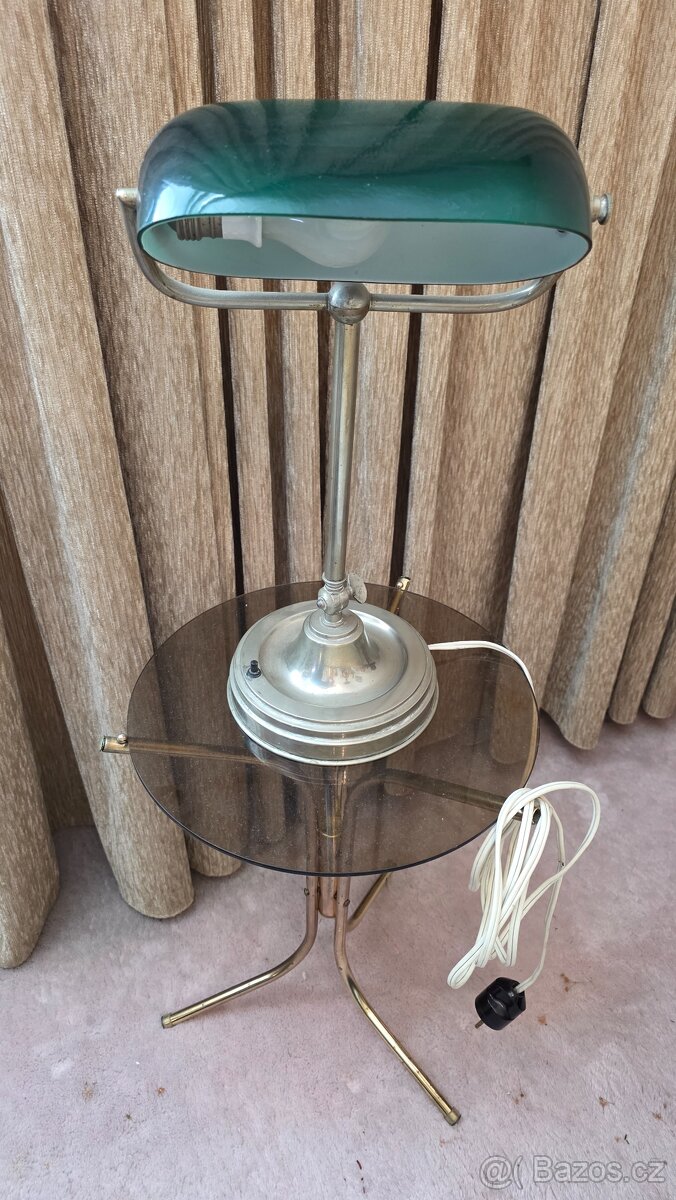 Lampa bankéřka, starožitná lampa