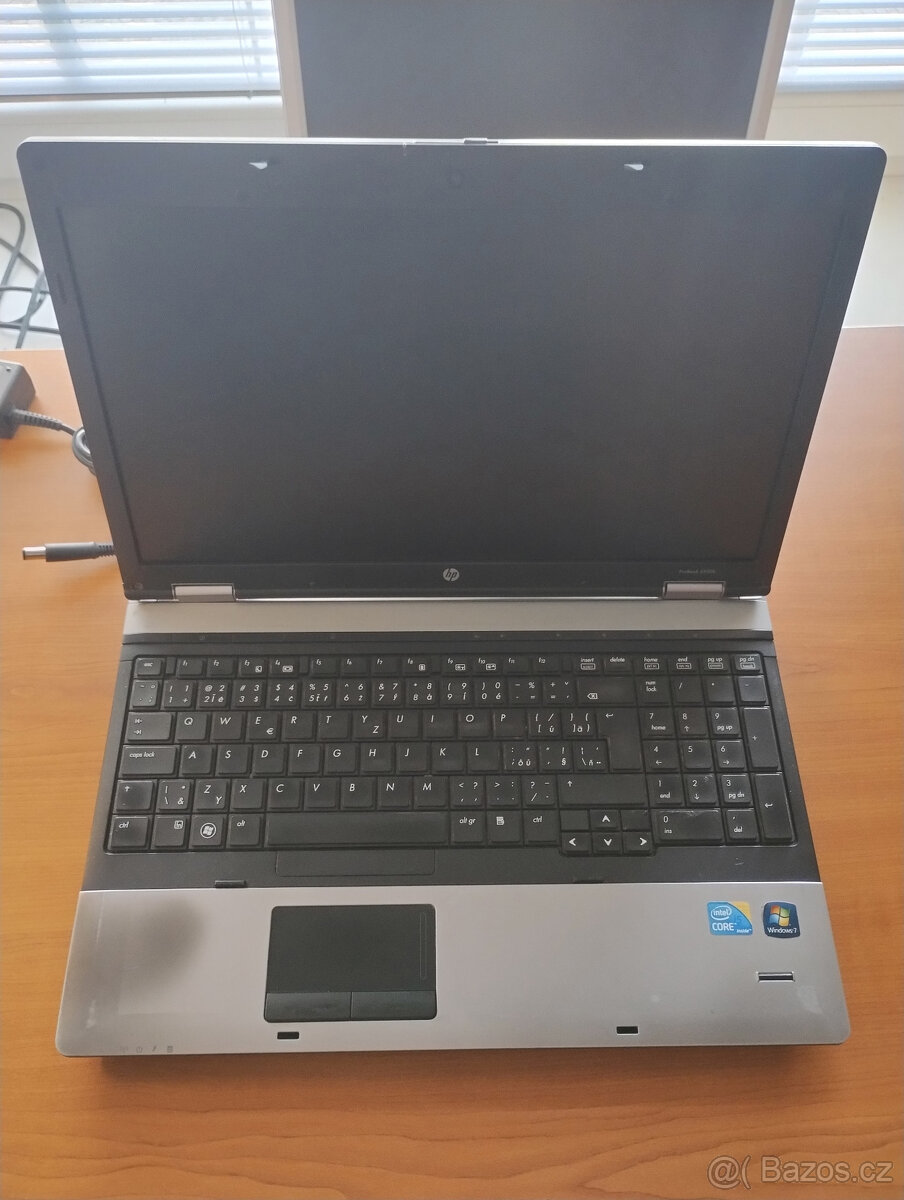 notebook HP ProBook 6550b + zdroj a zánovní baterie (2.5hod)