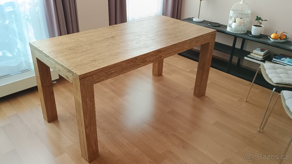 Jídelní stůl z teakového dřeva 160 × 80 × 78 cm – kvalitní p