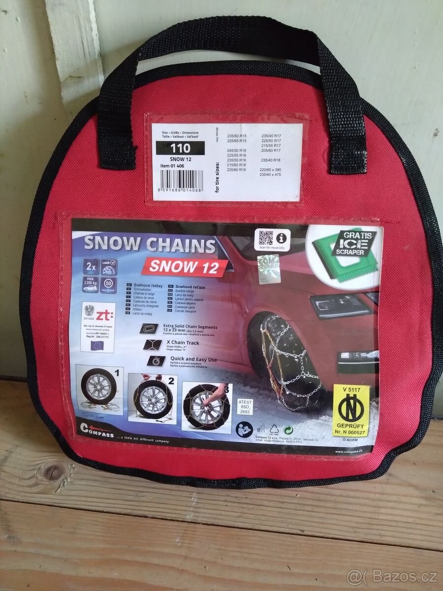 sněhové řetězy Compass X110, zánovní