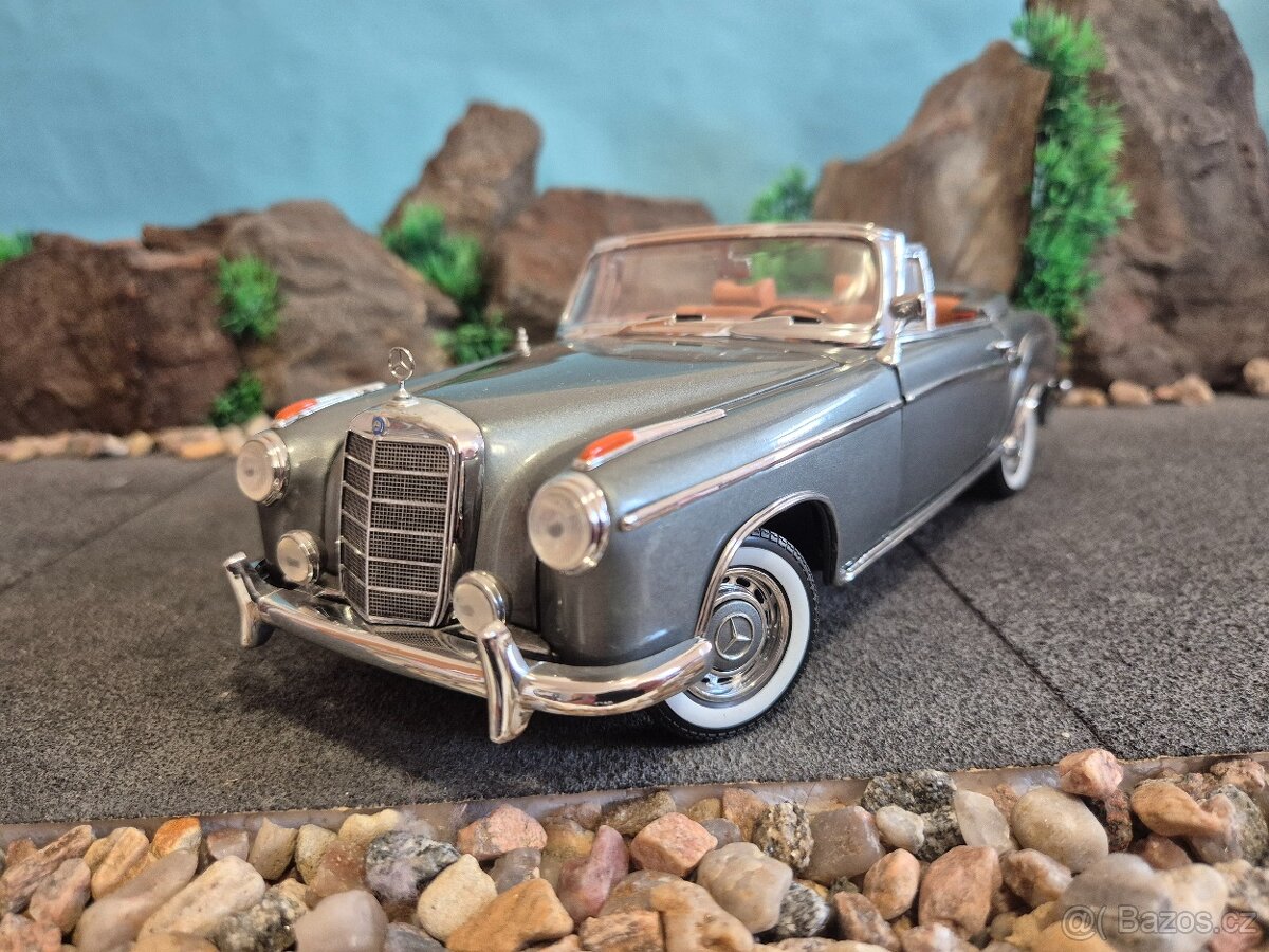 Prodám model 1:18 Mercedes Benz 220SE cabrio