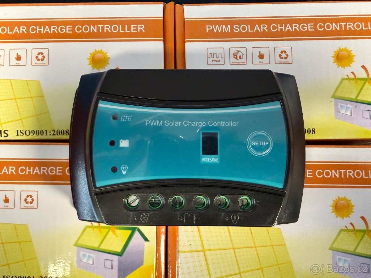 Solární regulátor PWM 10A (12/24V auto) - nový (5 ks)
